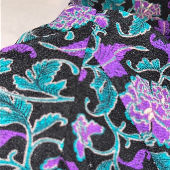 George Blouse Purple Black Real Elegant Top Women’s Size M - Picture 7 of 12